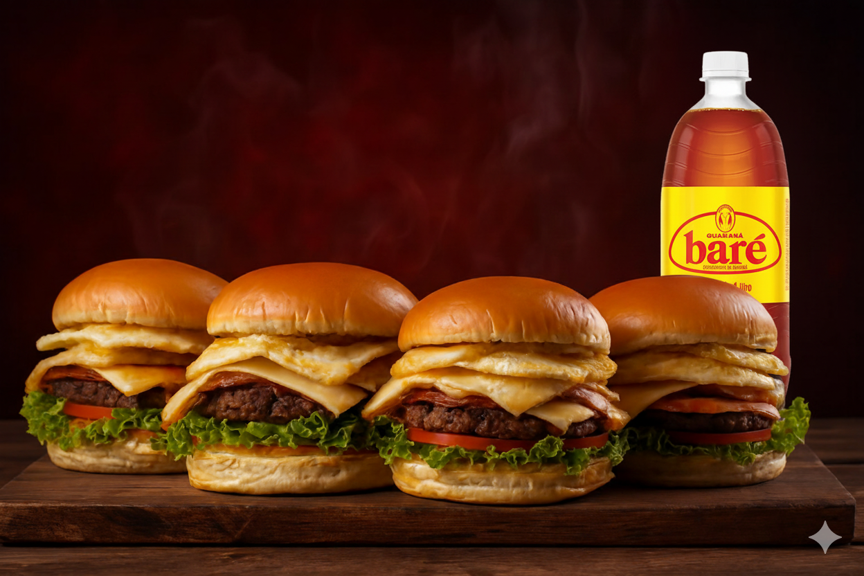 4 X-Salada + Refrigerante 1L